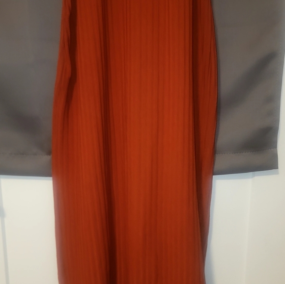 Defacto Woman Marine Fixture Women's Burnt Orange Rib Lined Dress - Picture 8 of 11